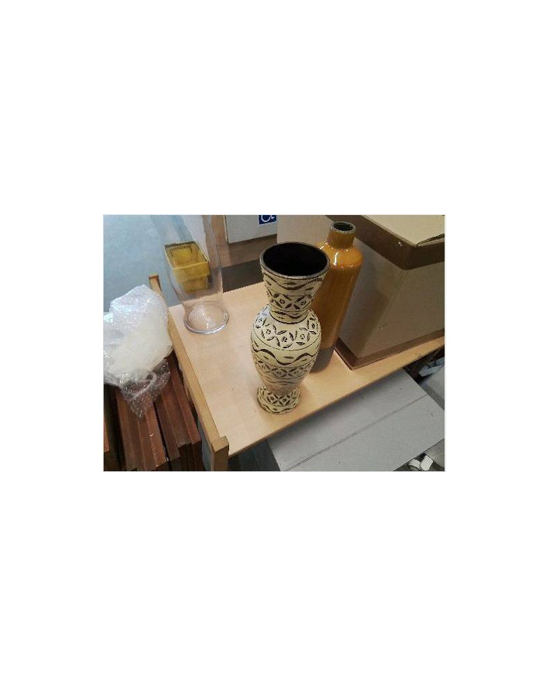VASE CÉRAMIQUE DECOR CRAQUELÉ 