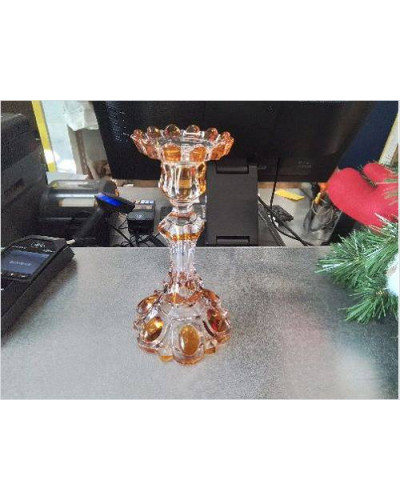 BOUGEOIR CRISTAL AMBRÉ 