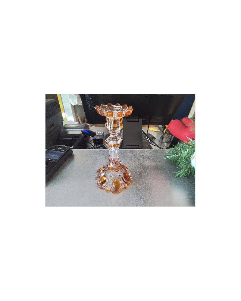BOUGEOIR CRISTAL AMBRÉ 