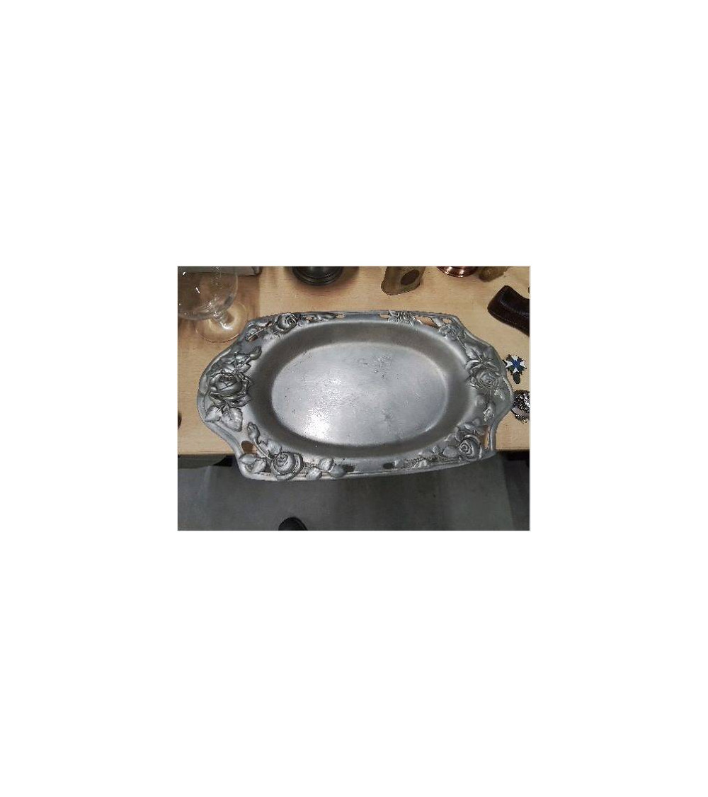 PLAT ETAIN FLEURI AJOURÉ