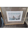 CADRE GRAVURE COLOREE VENISE