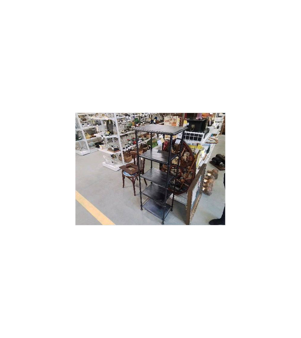 ETAGERE METAL BOIS 5 NIV D/ EN L’ETAT