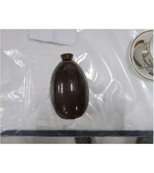 SOLIFLORE GRÈS ÉMAILLÉ MARRON