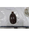SOLIFLORE GRÈS ÉMAILLÉ MARRON