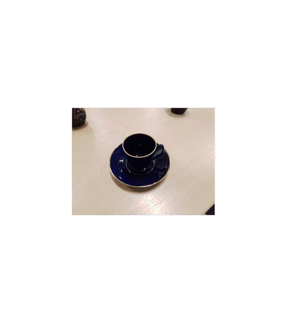 TASSE BLEU DORÉ LIMOGES