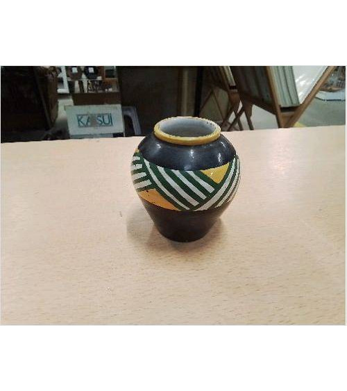 VASE PM NOIR VERT JAUNE...