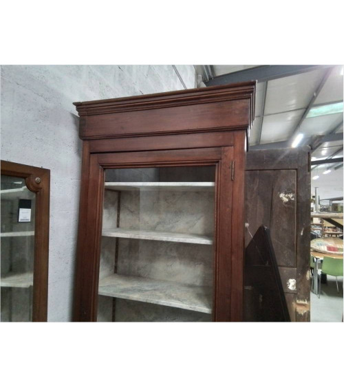 VITRINE PIN ANCIENNE 102*46*221 CM + CLE C2