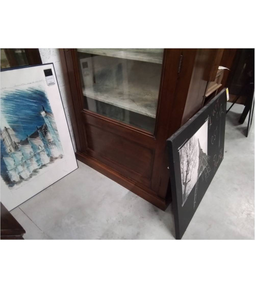 VITRINE PIN ANCIENNE 110*40*221CM +  CLE C1