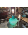 PIED DE LAMPE VERRE VERT VINTAGE 