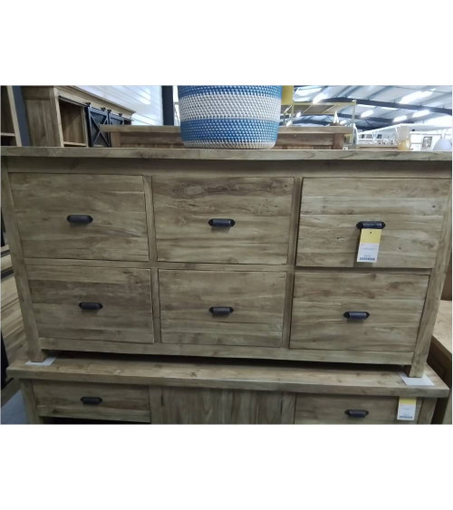 MU10-COMMODE 6 TIROIRS TECK...