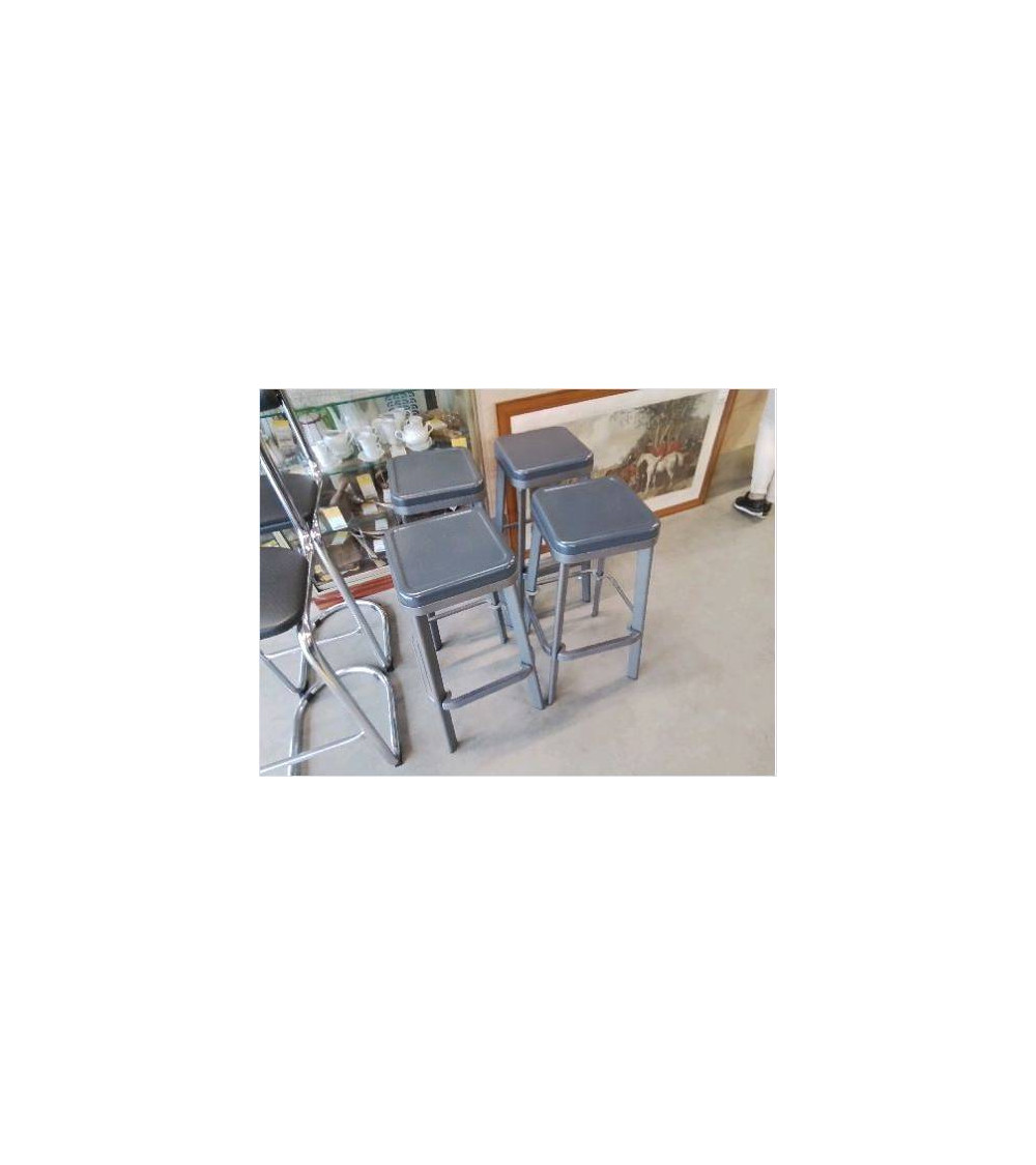 TABOURET METAL D/GRIS 