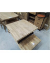 NF102-TABLE BASSE CARREE 80/80/35CM