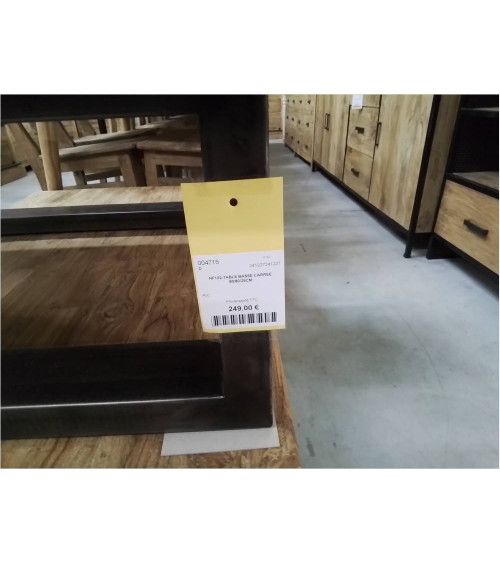 NF102-TABLE BASSE CARREE 80/80/35CM