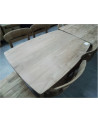 DAN02-TABLE TECK SCANDINAVE 120/80/77CM