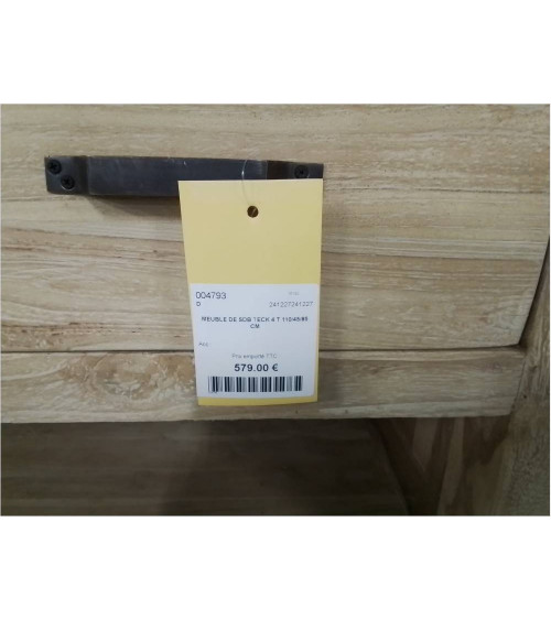 MEUBLE DE SDB TECK 2 T 110/45/85 CM