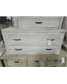 MEUBLE TECK 4 TIROIRS 110/45/5CM