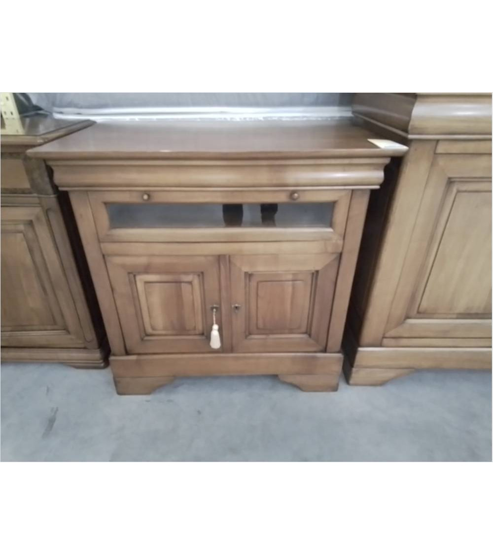 MEUBLE TV MERISIER 2 PORTES 1 TIROIR CLE E3