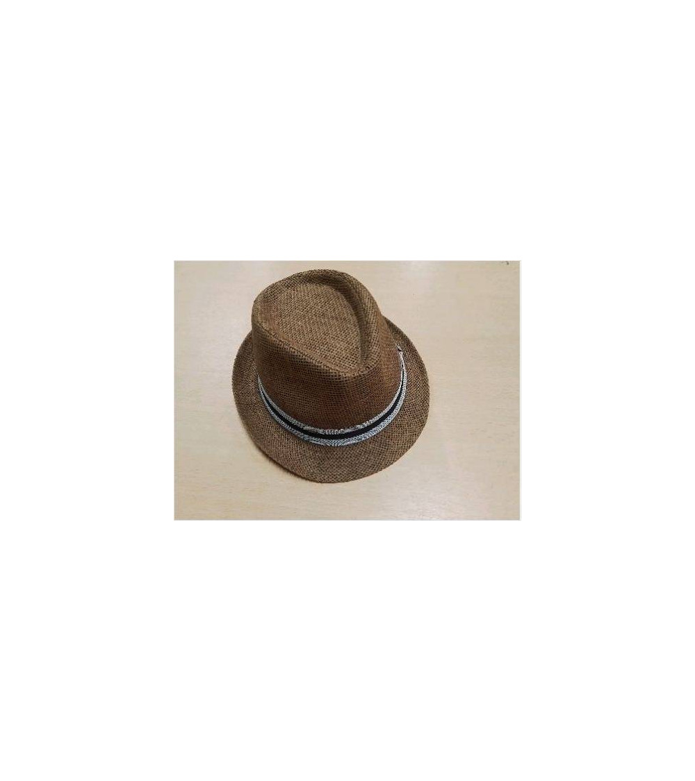 CHAPEAU 57CM GALON NOIR GRIS