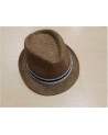 CHAPEAU 57CM GALON NOIR GRIS