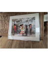 CADRE PHOTO ENFANTS INDIEN 1 ER TIRAGE