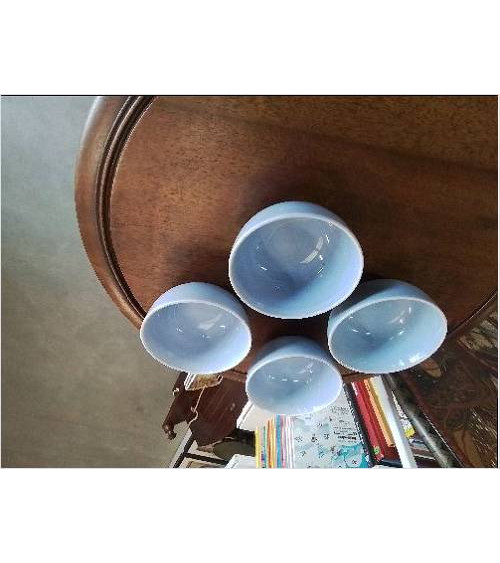 LOT 4 BOLS PM BLEU 