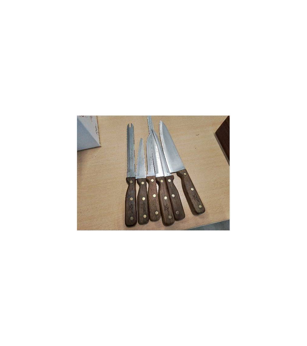 SERIE 6 COUTEAUX BARCLAY FORGE INOX JAPON