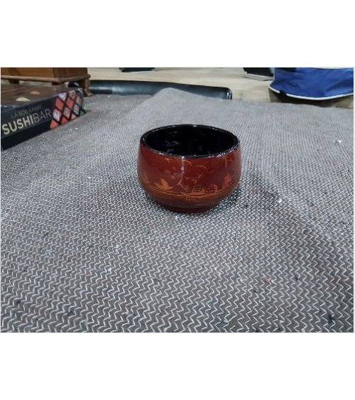 POT JAPONISANT BOIS LAQUÉ...