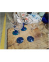 DUO VERRES GRAVÉ PIED BLEU