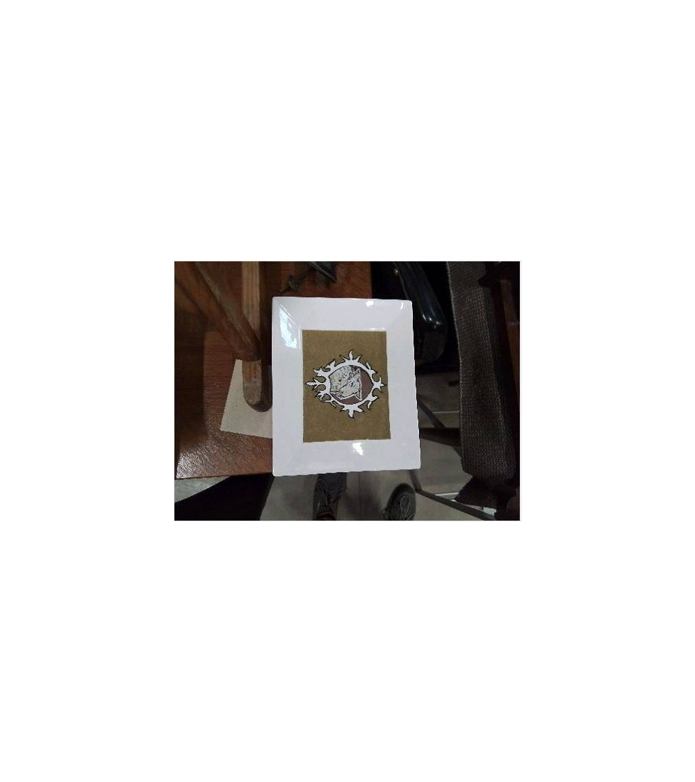 LOT 6 ASSIETTES ANIMAUX RECT