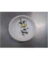 VIDE POCHE BLANC DECO FLEUR JAUNE VERT