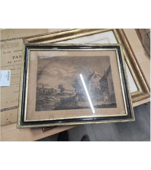GRAVURE LA RÉCRÉATION FLAMANDE