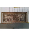 GRAVURE COLORÉE PERSONNAGES SCÈNE 