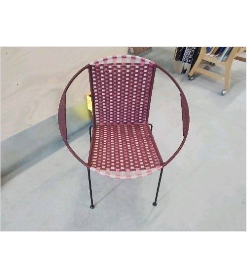 FAUTEUIL ARMURE METAL RETRO...
