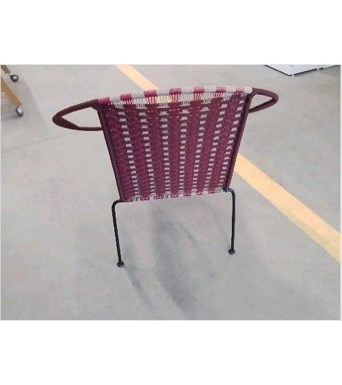 FAUTEUIL ARMURE METAL RETRO TRESSE 