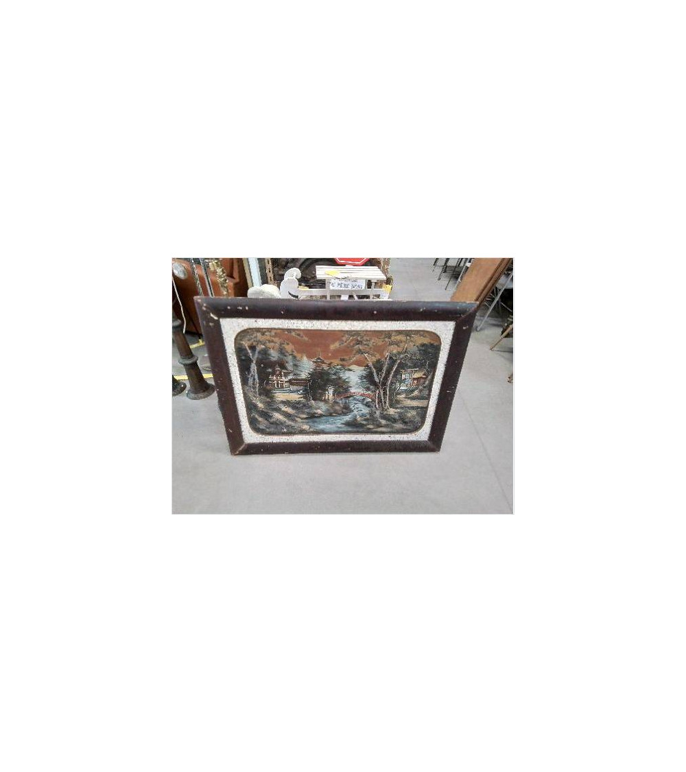 PEINTURE EN L’ETAT DÉCOR JAPONISANT