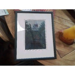 PEINTURE PAYSAGE EGLISE PM