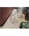 VASE VERRE MOULÉ ANC