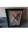 TABLEAU BASQUE PORTRAIT FEMME M.P FOURES