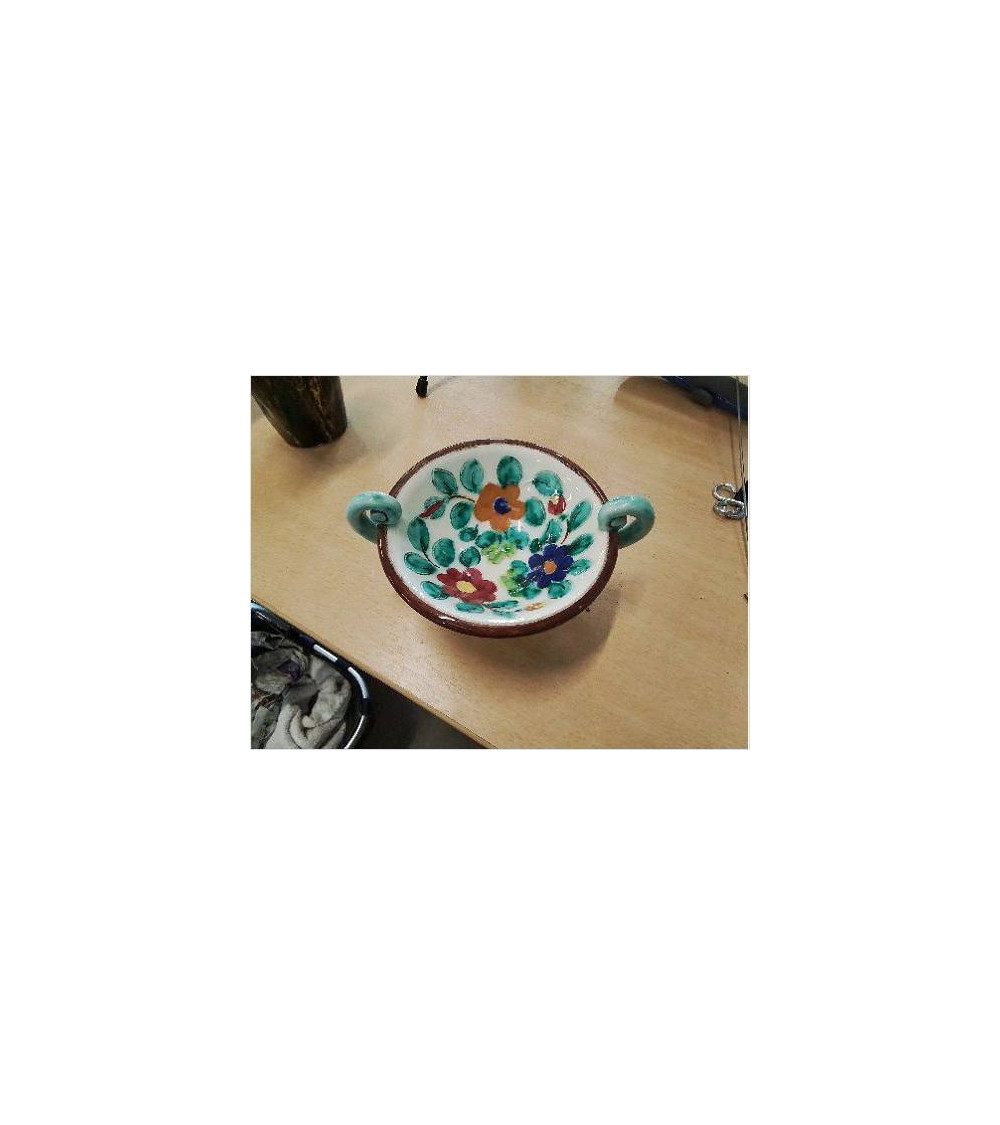 COUPELLE CERAMONACO 2 ANSES FLEURI