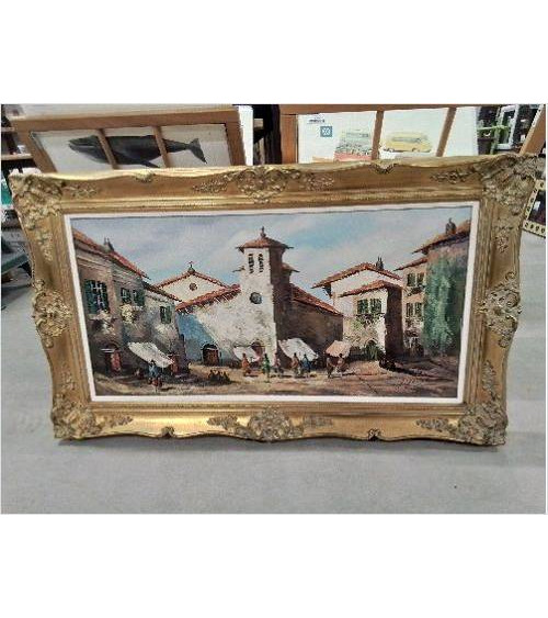 TABLEAU PEINTURE VILLAGE...