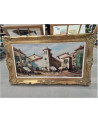 TABLEAU PEINTURE VILLAGE PÉRUVIEN J. JASPAL