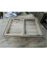 SET DE 3 PLATEAUX TECK MASSIF