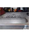 SUPPORT MURAL METAL TORCHONS 