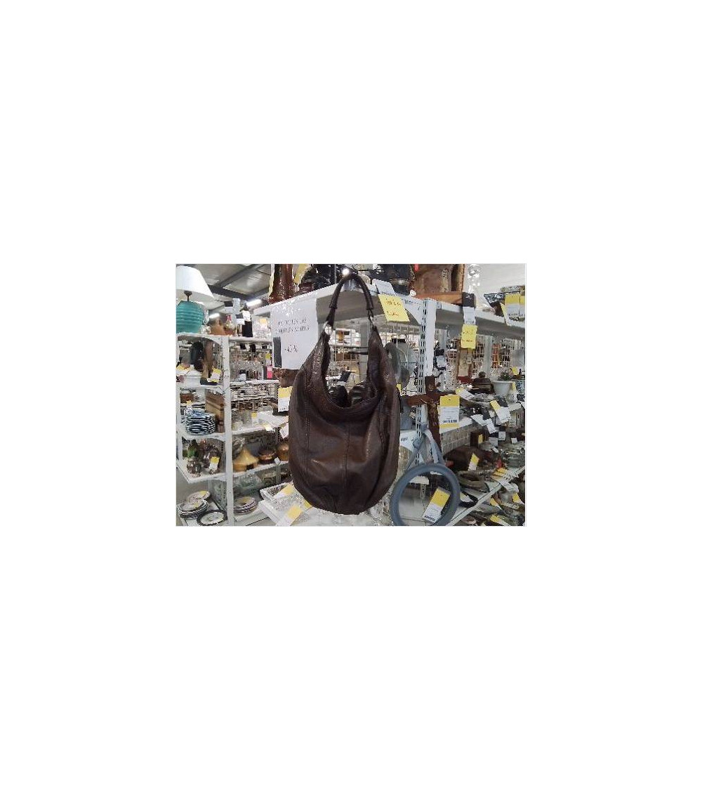 SAC A MAIN CUIR FAUVE