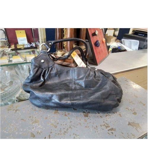 SAC A MAIN CUIR NOIR 2 ANSES