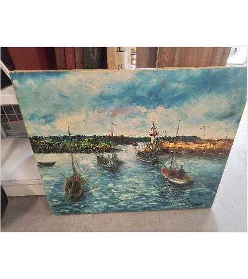 TOILE PORT  ERQUY BATEAUX...