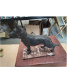 STATUE BERGER ALLEMAND REGULE S MARBRE