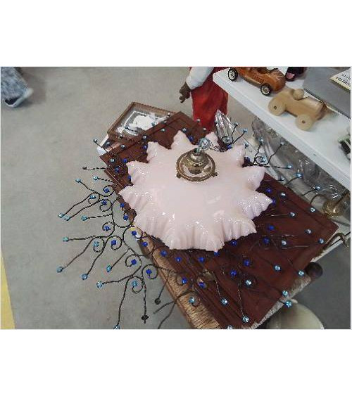 SUSPENSION OPALINE ROSE