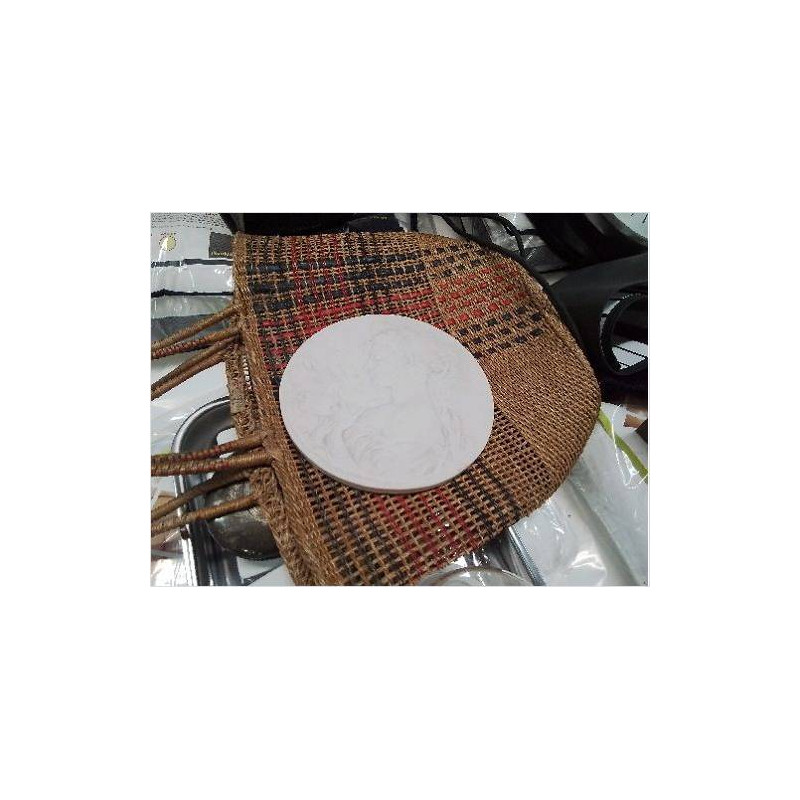 PLAQUE RONDE BISCUIT FEMME ENFANT