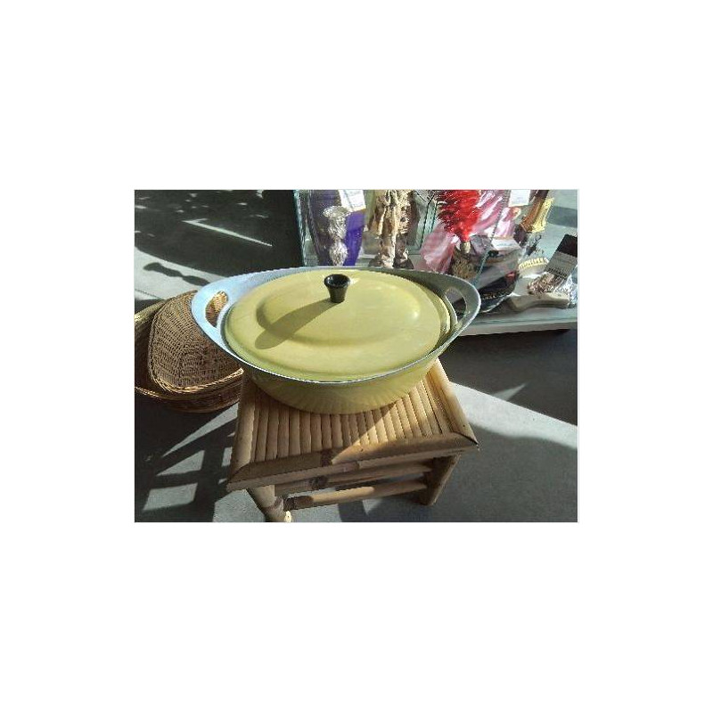 COCOTTE JAUNE ÉMAILLÉE 